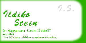 ildiko stein business card